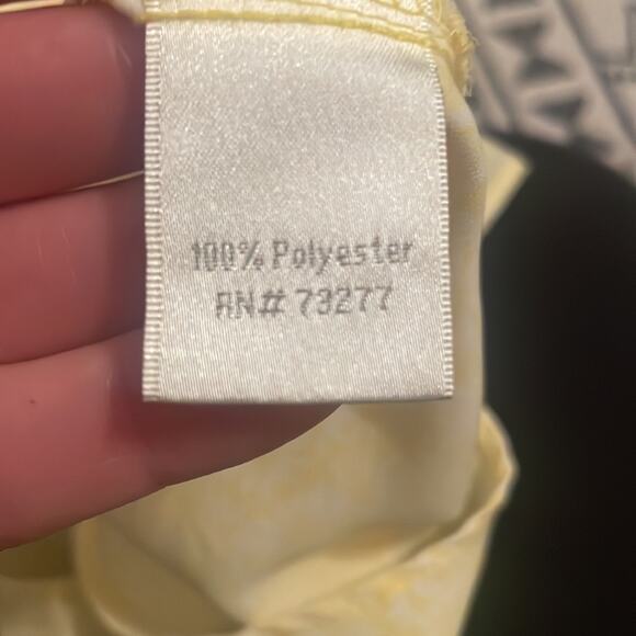 LC Lauren Conrad Yellow Daisy Floral Tie Back Top - M - Picture 7 of 7